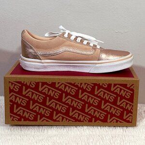Vans Girls BIG KID WARD SNEAKER - Rose Gold - Big Kids Size 4 - New with box